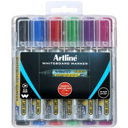 Artline 577 Whiteboard Markers Bullet Hard Case PACK OF 6 Assorted Pack Of 6
