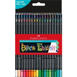 FABER CASTELL Colour  Pencil Eco Black Edition Assorted Box of 36