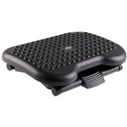 OFFICE CHOICE FOOT REST ANGLE & HEIGHT ADJUSTABLE WITH MASSAGE BUMP  Black