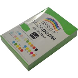 RAINBOW OFFICE PAPER A4 Green 80GSM Ream of 500