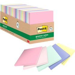 POST-IT 654R-24CP-AP NOTES Cab Pack 100%Rcyc 76x76 NOT PASTEL NOW HELSINKI
