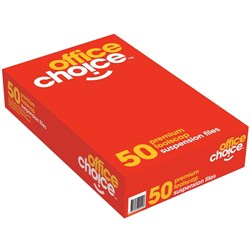 OFFICE CHOICE SUSPENSION FILE TAB & INSERT BOX 50 FOOLSCAP GREEN