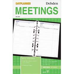 DEBDEN DAYPLANNER REFILL DESK EDITION MEETINGS