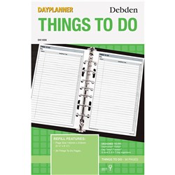 DEBDEN DAYPLANNER REFILL DESK EDITION THINGS TO DO