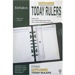 DEBDEN DAYPLANNER REFILL DESK EDITION TODAY RULER 2 PK