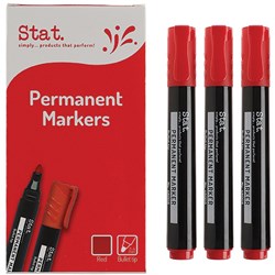 STAT RED PERMANENT MARKER 2 mm BULLET POINT