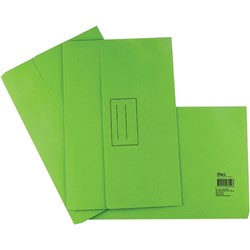 STAT LIME DOCUMENT WALLET FOOLSCAP MANILLA