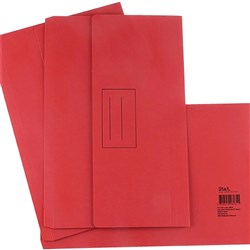 STAT RED DOCUMENT WALLET FOOLSCAP MANILLA