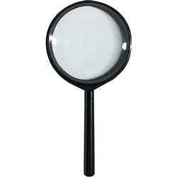 STAT MAGNIFYING GLASS 90mm Black 2X MAGNIFICATION