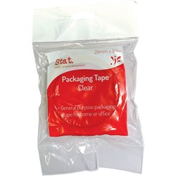 STAT PACKAGING TAPE 24MM X 50M CLEAR