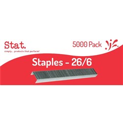 STAT STAPLES BOX 5000 26/6 26/6 Silver Box of 5000