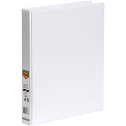 MARBIG CLEARVIEW INSERT BINDER A4 4D 25MM WHITE