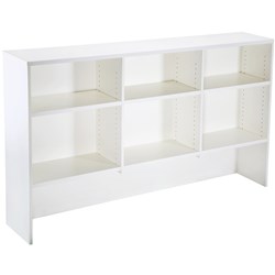Rapid Span Melamine Desk Hutch 1070Hx1800Wx315mmD All White