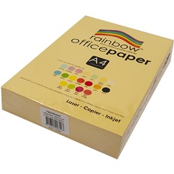 Rainbow Copy Paper  LEMON A4 80gsm Ream of 500