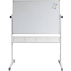 RAPIDLINE MOBILE WHITEBOARD 1800mm W x 1200mm H x 15mm T White MAGNETIC