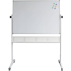 RAPIDLINE MOBILE WHITEBOARD 1200mm W x 900mm H x 15mm T White MAGNETIC
