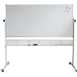 RAPIDLINE MOBILE PORCELAIN WHITEBOARD MAGNETIC 1800mm W x 1200mm H x 15mm T