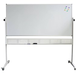 RAPIDLINE MOBILE PORCELAIN WHITEBOARD MAGNETIC 1500mm W x 1200mm H x 15mm T