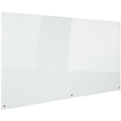 RAPIDLINE GLASS WRITING BOARD 1200mm W x 900mm H x 15mm T Transparent White