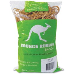 BOUNCE RUBBER BANDS 12 500G SIZE 12 500GM BAG