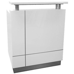 RECEPTIONIST COUNTER W 880 x D 690 x H 1150mm Gloss White