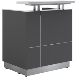 Receptionist Counter W 880 x D 690 x H 1150mm Metallic Grey
