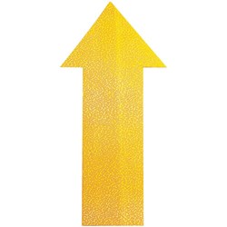 DURABLE FLOOR MARKING SHAPE - ARROW Yellow Pack of 10