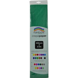 RAINBOW CREPE PAPER 500mmx2.5m Emerald
