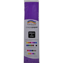 RAINBOW CREPE PAPER 500mmx2.5m Purple
