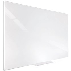 VISIONCHART ACCENT GLASS WHITEBOARD 1200x900mm White MAGNETIC