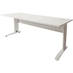RAPID SPAN OPEN DESK 1500MM W X 700MM D X 730MM H WHITE TOP WHITE FRAME