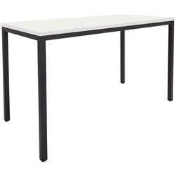 Rapidline Tall Drafting Table 1500Wx750Dx900mmH Black Frame Natural White Top