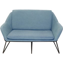 Cardinal Lounge Chair 2 Seater 1335Wx690Dx890mmH Light Blue