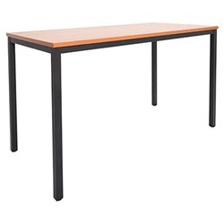 Rapidline Tall Drafting Table 1500Wx750Dx900mmH Black Frame Beech Top