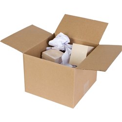 CUMBERLAND SHIPPING BOX Heavy Duty Brown 229x178x127mm EACH      Pack is 25