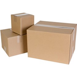 CUMBERLAND SHIPPING BOX Heavy Duty Brown 508x356x381mm EACH      Pack is 25
