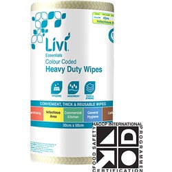 LIVI ANTI-BACTIRIAL WIPE 96P 96 SHEETS PER ROLL PERFORATED ROLL