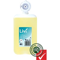 LIVI ACTIV ANTIMICROBIAL HAND FOAM SOAP 1L BOTTLE NEEDS DISPENSER 2298561