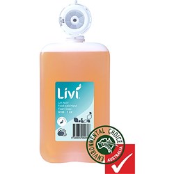 LIVI ACTIV FOOD SAFE FOAM HAND SOAP 1L BOX OF 6