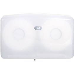 LIVI DOUBLE JUMBO ROLL TOILET TISSUE DISPENSER