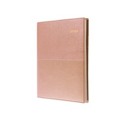 COLLINS VANESSA  A4 DTP ROSE 145 GOLD DIARY