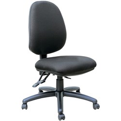 MONDO JAVA HIGH BACK CHAIR Black Fabric Seat and Back 3 Lever Mechanism