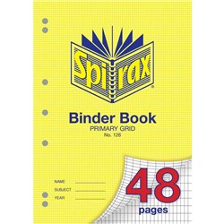 Spirax Binder Book A4 48 page Primary Grid 126