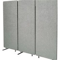 Visionchart ZIP Acoustic Divider Screen 3 Panel 1650Hx1830W Silver