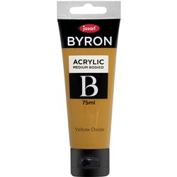 Jasart Byron Acrylic Paint 75ml Yellow Oxide