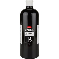 Jasart Byron Acrylic Paint 1 Litre Black