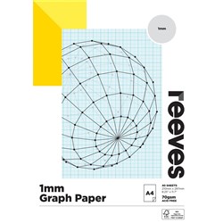 REEVES COVER PAPER PAD A4 70GSM 1MM RULED 40 SHEETS
