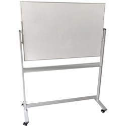 PENRITE PREMIUM WHITEBOARD MOBILE MAGNETIC 1500X1200MM WHITE/SILVER MAGNETIC