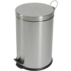 Compass Stainless Steel Round Pedal Bin 20L