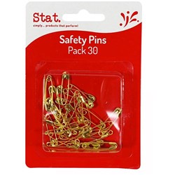 SAFETY PINS STAT GOLD PACK OF 30